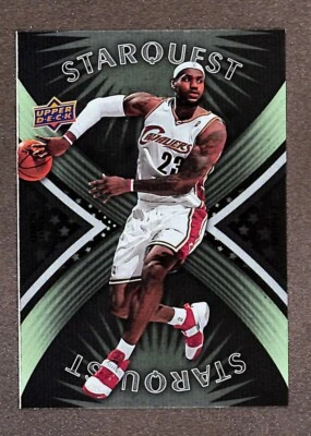 2008 Upper Deck First Edition #SQ-17 LeBron James StarQuest Green - Image 1 of 3