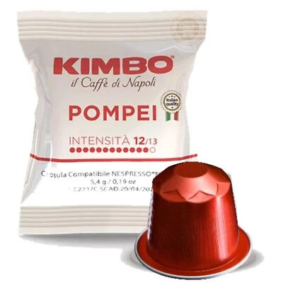 Kaffee Kapseln Kimbo Nespresso Blend Pompeij Formel BAR Espresso - Napolitains - Bild 1 von 4