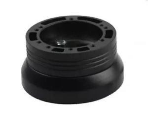 5 & 6 Hole Steering Wheel Black Hub Adapter ( Flaming River, Ididit, GM, Chevy) - Picture 1 of 2