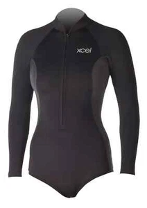 Xcel Axis 1mm Womens Spring Wetsuit Sz 14 Long Sleeve Bikini Bottom Cut Zipper - Picture 1 of 19