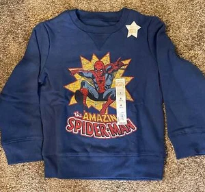 MARVEL Boys Amazing Spiderman Jumping Beans Swearshirt Sz 4 - Picture 1 of 7