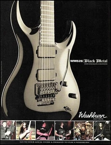 Washburn WM 526 WM526 Black Metal Idol guitar 8 x 11 advertisement 2009 ad print - Picture 1 of 3