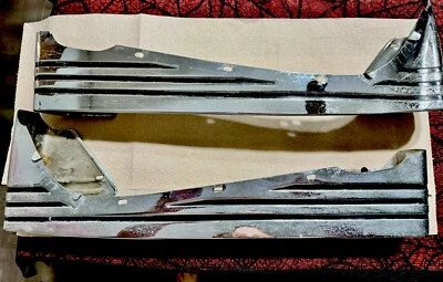 Lincoln Capri 1951-1955 juego de molduras de asiento/banco cromado (izquierdo y derecho) Foto 1 de 4