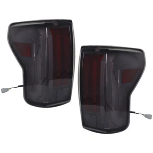 Labwork LH+RH Side Smoked Rear Tail Light Lamps For 2007-2013 Toyota Tundra LED - Picture 1 of 14