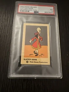 1963 Disneybilder Onumrerade Type 1 Captain Hook PSA 5 EX Disney POP 1 Rare - Picture 1 of 1