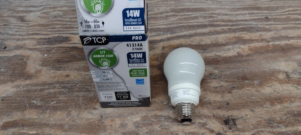 TCP 41314A 14W A-LINE COATED GLASS LOT OF (4) - Image 1 of 1