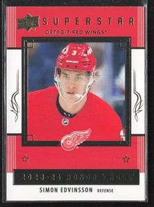 Simon Edvinsson 2023-24 Upper Deck #HR41 Honor Roll Detroit Red Wings Hockey - Picture 1 of 2