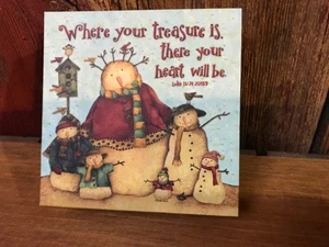 snowman memo note pad w/keepsake box Legacy of Faith.......x5 - Picture 1 of 4