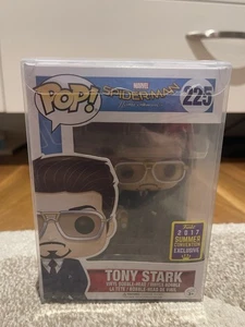 Tony Stark 225 ~ Marvel: Spider-Man - Home Coming ~ Funko Pop Vinyl + PROTECTOR - Picture 1 of 6