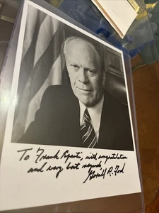GERALD FORD * PSA * Autógrafo Presidente Retrato Foto FIRMADO * Firma completa - Imagen 1 de 2