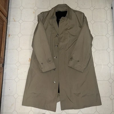 Gabardina London Fog para hombre talla 38 regular vintage forrada caqui Foto 1 de 4