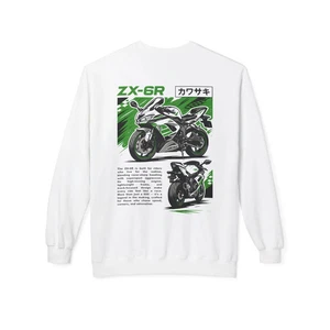 Kawasaki ZX-6R Sweatshirt - Motorsport Pullover Geschenk - Bild 1 von 5