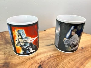 Star Wars Galerie Mug Set Darth Vader Yoda Luke Han 2012 Collectible Set of 2 - Picture 1 of 8