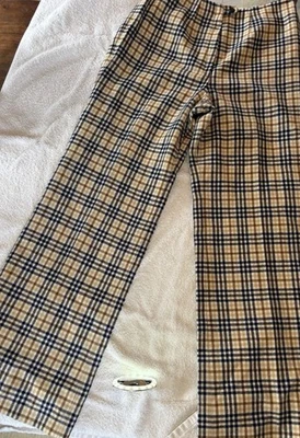 Pantalones de Colección Young Pendleton Lana a Cuadros Forrados Mujer Talla 2/4 Azul Marino y Tonos Tierra Foto 1 de 4