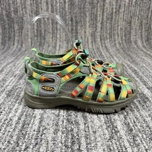 KEEN Whisper Raya Fusion Sandals Youth Size 1 Colorful Stripes EUC - Picture 1 of 10