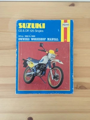 SUZUKI DR125, GS125 1982 to 1986 WORKSHOP MANUAL - Image 1 of 3