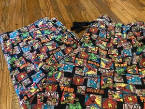 Disney Store Avengers Marvel Comic Book Graphic Pajama Pants Size XXL - Picture 1 of 6
