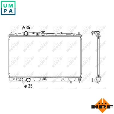 RADIATOR ENGINE COOLING 53522 FOR 4G13 1.3L 4G92 1.6L 4cyl - Image 1 of 4
