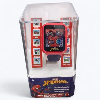 Kids 6+ Marvel Spiderman Smart Interactive Touch Screen Watch w Camera & Games - Image 1 of 4
