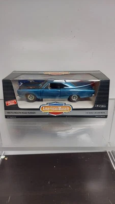 ERTL American Muscle '69 黑蓝普利茅斯 Roadrunner 1/18 压铸开箱 — 第 1/4 张图片