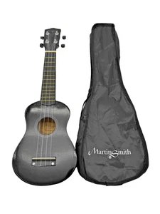 Martin Smith UK-212-BK Ukulele & Carry Bag I1 G419 - Picture 1 of 9