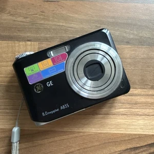 GE A835 8.0MP Black Compact Digital Camera - Picture 1 of 13