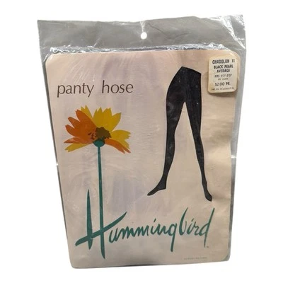 复古蜂鸟全尼龙连裤袜 Chadolon II 黑色珍珠平均 — 第 1/2 张图片