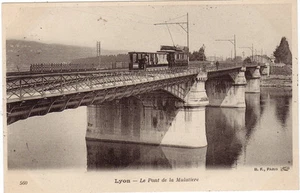 CPA -69-  LYON - Le  Pont de la Mulatière (tramway). - Picture 1 of 1