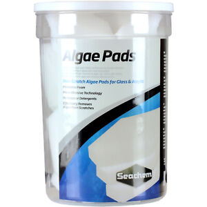 Seachem Algae Pads18 Pack Jar Non-Scratch Safe for Glass & Acrylic Aquariums