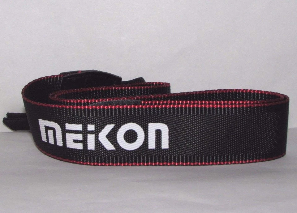 Meikon Camera Neck Shoulder Strap Black-Red-White - Image 1 of 2