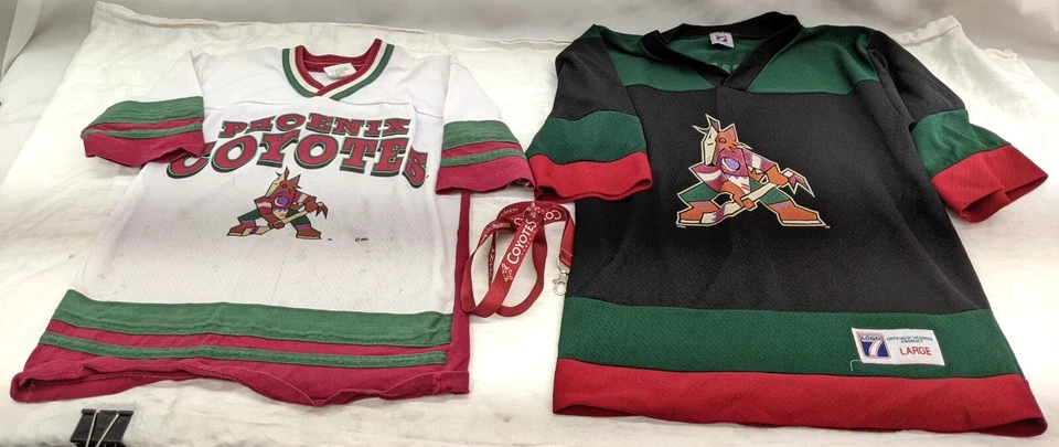 Lote de 2 camisetas de hockey juveniles vintage Phoenix Coyotes Roenick #97 Foto 1 de 4