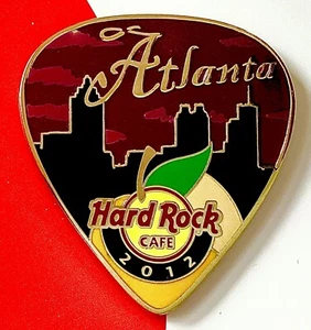 2012 HARD ROCK CAFE ATLANTA POSTCARD PICK SERIES GUITAR LE PIN  - Picture 1 of 1