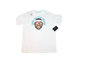 NEW Vintage NIKE NWT Lebron James Boys Size M Lion on the BEACH MIAMI T Shirt - Picture 1 of 4