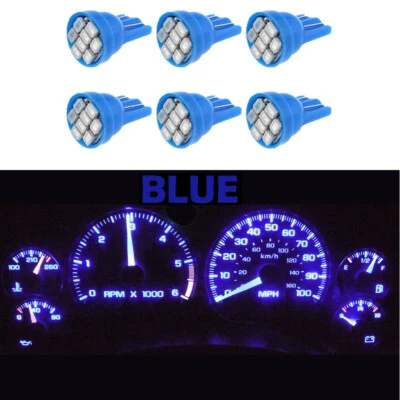 Gauge Cluster LED Dashboard Bulbs Blue For Chevy Blazer S10 GMC Jimmy 2002-2005 - Image 1 of 4