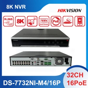 Hikvision NVR 8K 32CH 16 POE Network Video Recorder DS-7732NI-M4/16P 4SATA Lot - Imagen 1 de 14