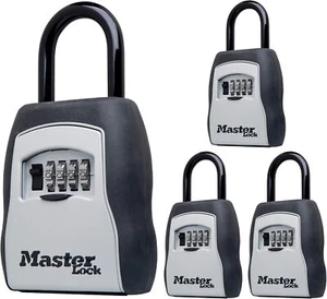 Master Lock Combination Lock Box, Key Safe Holds 5 Keys, 5400EC4 (4 Pack) - Picture 1 of 9