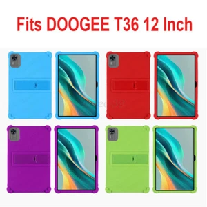 Shockproof Silicone Case w/Stand for DOOGEE T36 12 Inch Tablet Anti Drop Cover - Picture 1 of 26