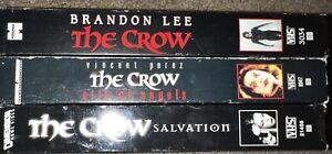 LOT OF 3 THE CROW THE CROW CITY OF ANGELS THE CROW SALVATION MUST SEE LOOK!!!