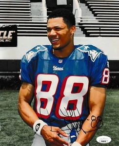 TERRY GLENN NEW ENGLAND PATRIOTS SIGNED 8 X 10 PHOTO JSA COA - Picture 1 of 2