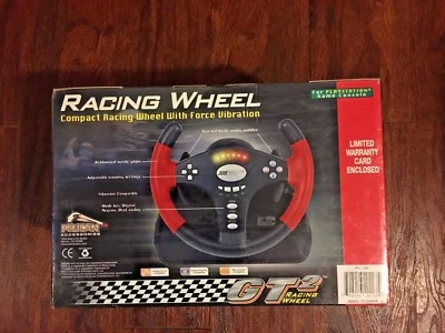 GT2 Racing Wheel for PlayStation PS with Force Vibration - Image 1 of 4