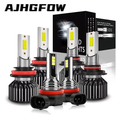 For Nissan Pathfinder 2013-2016 - 6PC 6000K LED Headlights + Fog Light Bulbs Kit - Изображение 1 из 4