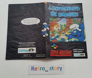 Super Nintendo SNES - Les Schtroumpfs - Notice / Instruction Manual - FAH - Imagen 1 de 1