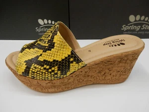 Spring Step Womens Mercury Yellow Python 41 - Picture 1 of 1
