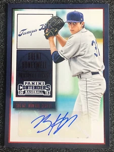 2015 Panini Contenders Baseball AUTO RED FOIL BRENT HONEYWELL #41 SD PADRES MINT - Picture 1 of 4