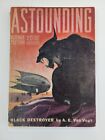 Étonnant magazine de pulpe de science-fiction juillet 1939 « destructeur noir » histoire extraterrestre