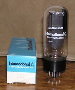 NOS International Servicemaster 5U4GB / 5AS4A Vacuum Tube ~ Test Good - Picture 1 of 1