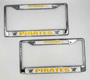 Pittsburgh Pirates MLB Auto License Plate/Tag Frame Chrome Metal New FREE SHIP - Picture 1 of 1