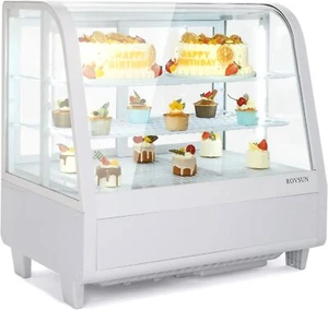 Commercial Countertop Refrigerator Display Case W/LED Light -3.5 Cu.Ft. Capacity - Picture 1 of 13