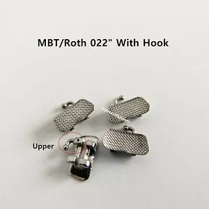 Dental 1. Halterungen molar breit große Halterung kieferorthopädisch Roth MBT 022 Haken - Bild 1 von 3