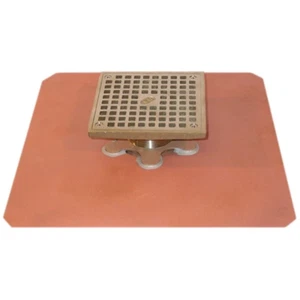 Copper Adjustable Tile & Concrete Deck Drain - Picture 1 of 9